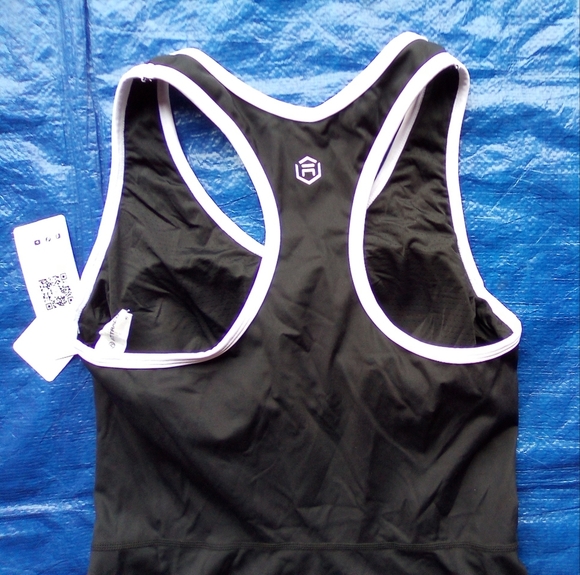 ATTRACO Black Dress with White Trim - Picture 7 of 8